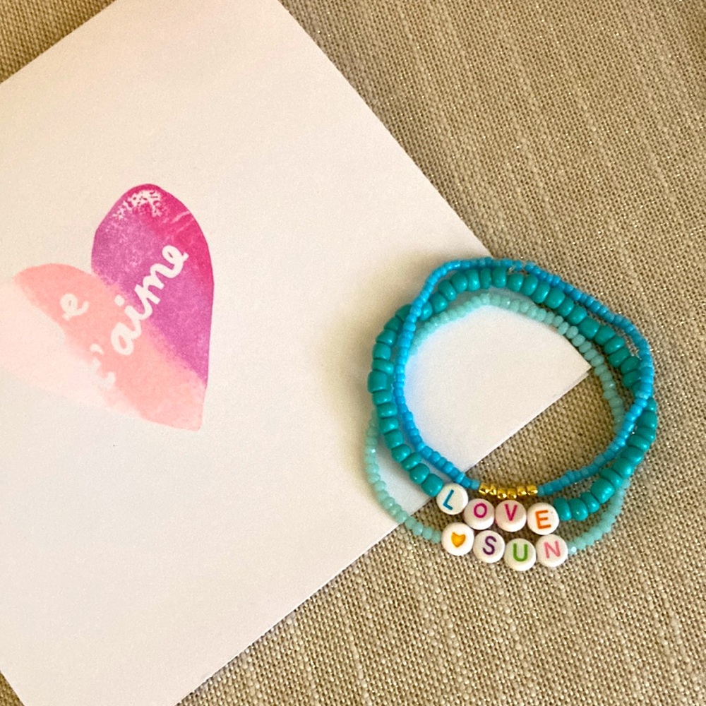 New Love Sun Boho Handmade Beaded Bracelet Set